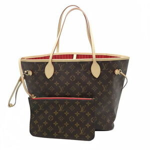 Louis Vuitton Tote Bag Monogram Neverfull Cerise Red